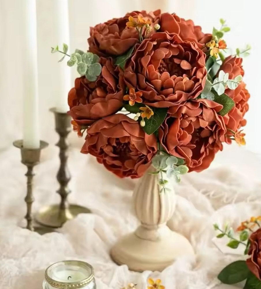 Elegant Terracotta Floral Arrangement